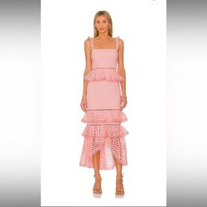 NBD Haze Midi Dress in Pink